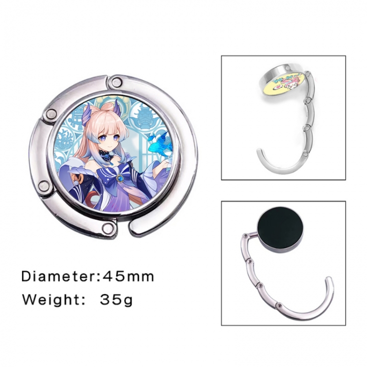 Genshin Impact Anime folding bag hanger table edge bag hook 45mm