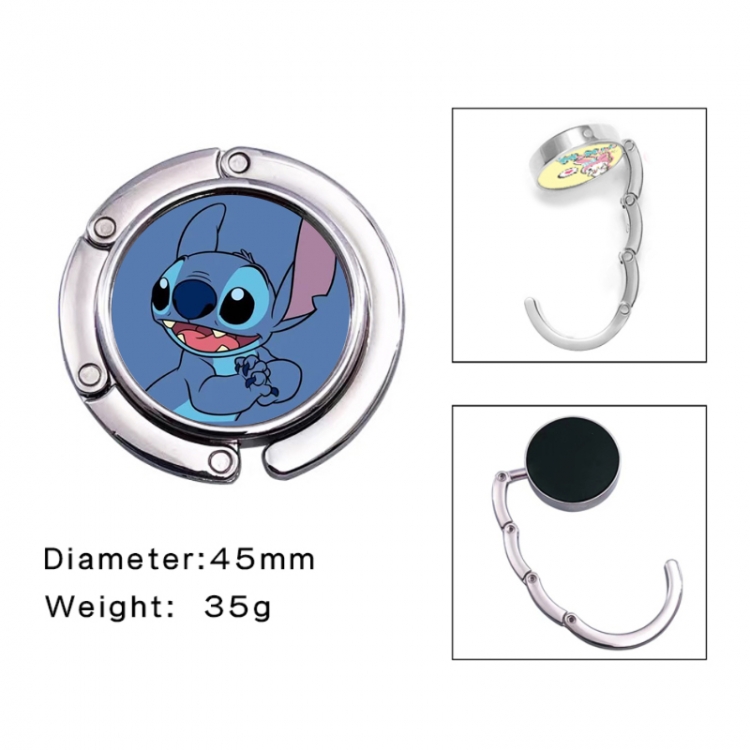 Lilo & Stitch Anime folding bag hanger table edge bag hook 45mm