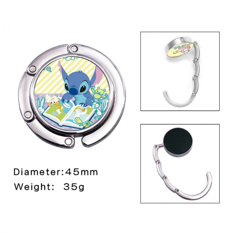 Lilo & Stitch Anime folding bag hanger table edge bag hook 45mm