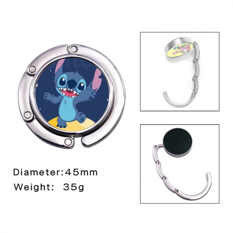 Lilo & Stitch Anime folding bag hanger table edge bag hook 45mm