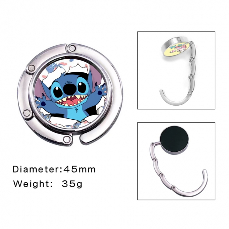 Lilo & Stitch Anime folding bag hanger table edge bag hook 45mm