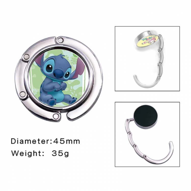 Lilo & Stitch Anime folding bag hanger table edge bag hook 45mm