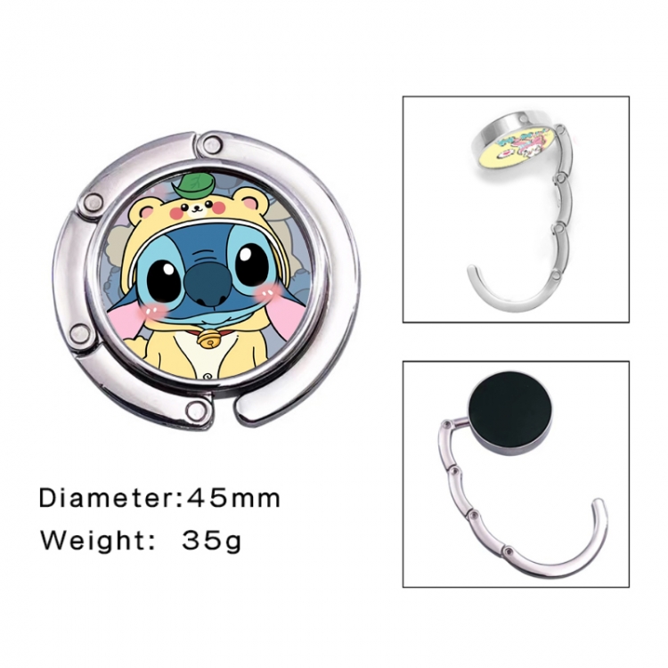 Lilo & Stitch Anime folding bag hanger table edge bag hook 45mm