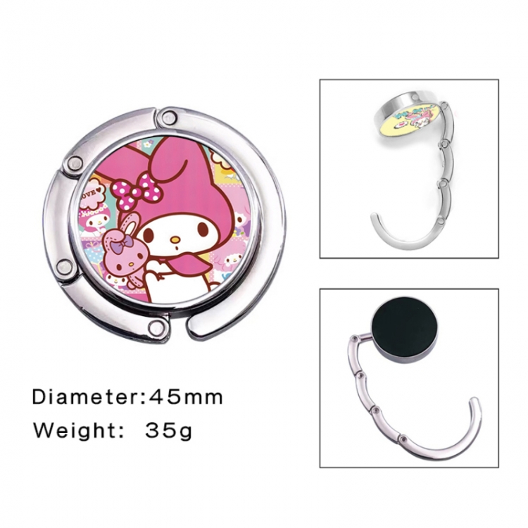 sanrio Anime folding bag hanger table edge bag hook 45mm