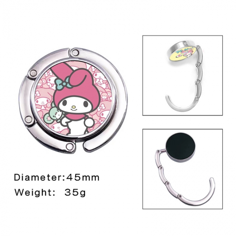 sanrio Anime folding bag hanger table edge bag hook 45mm