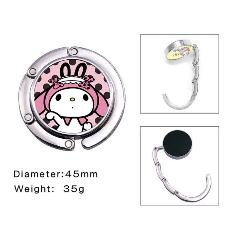 sanrio Anime folding bag hanger table edge bag hook 45mm