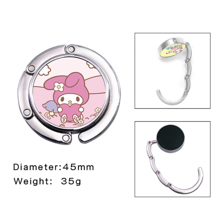 sanrio Anime folding bag hanger table edge bag hook 45mm