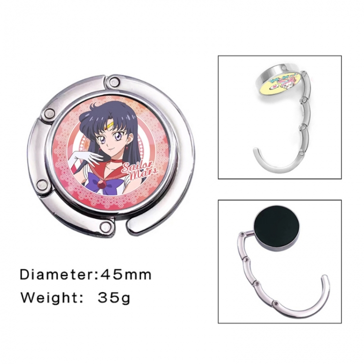 sailormoon Anime folding bag hanger table edge bag hook 45mm