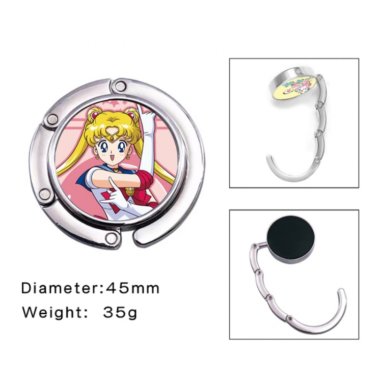 sailormoon Anime folding bag hanger table edge bag hook 45mm