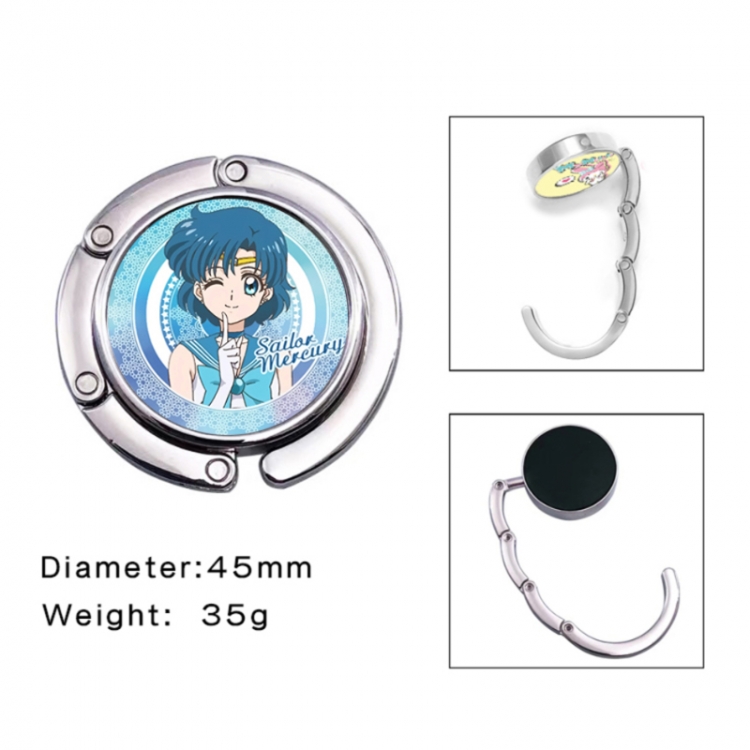 sailormoon Anime folding bag hanger table edge bag hook 45mm