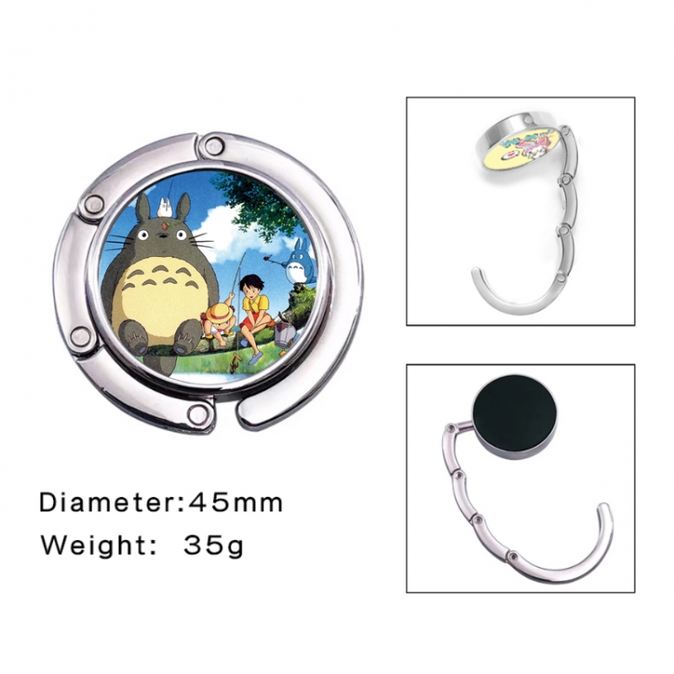 TOTORO Anime folding bag hanger table edge bag hook 45mm