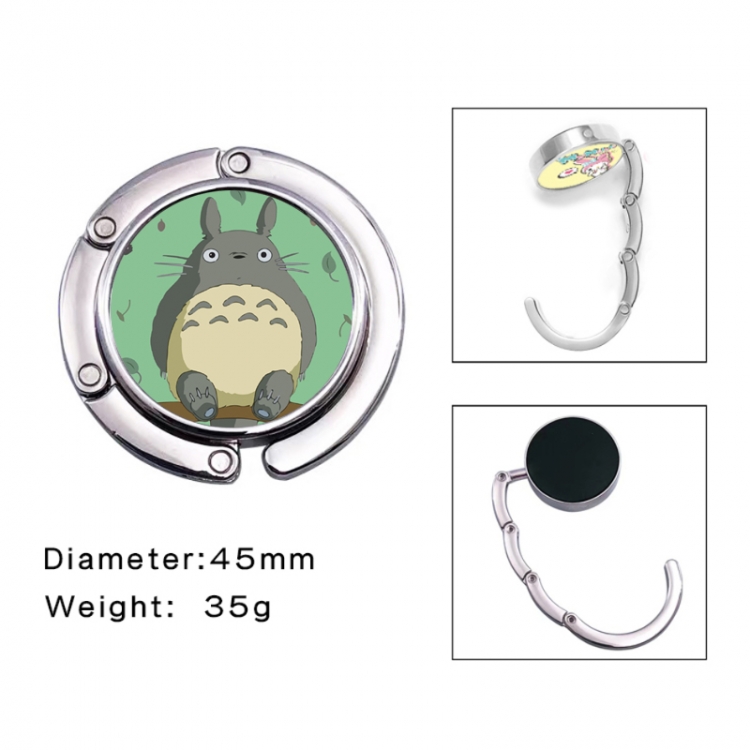 TOTORO Anime folding bag hanger table edge bag hook 45mm