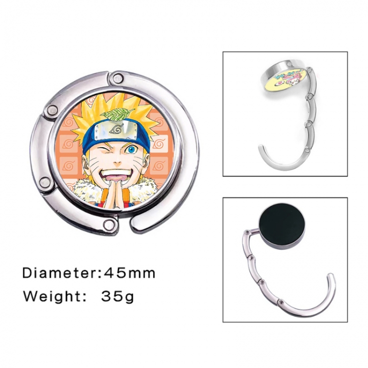 Naruto Anime folding bag hanger table edge bag hook 45mm