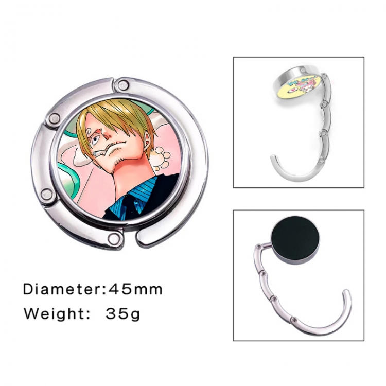 One Piece Anime folding bag hanger table edge bag hook 45mm