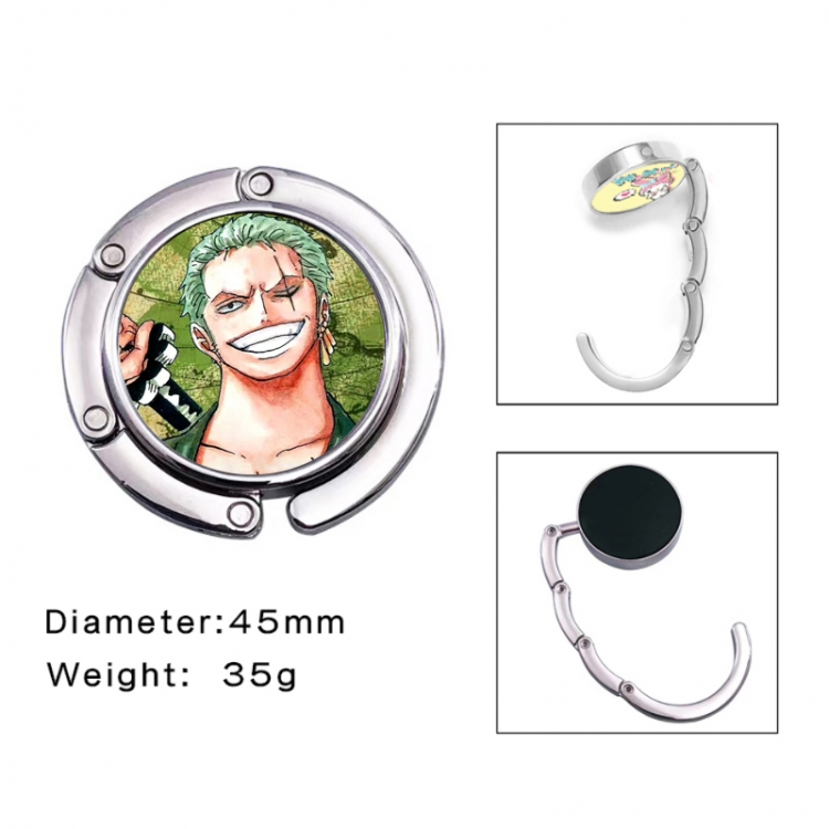 One Piece Anime folding bag hanger table edge bag hook 45mm