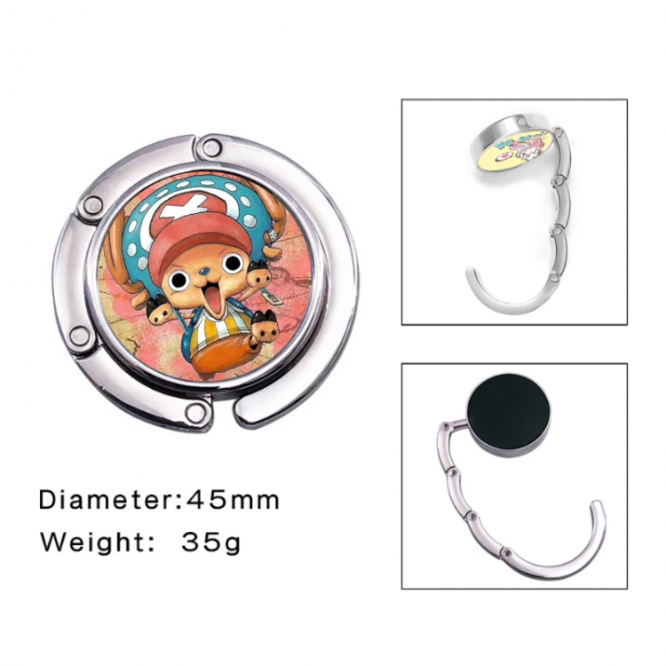 One Piece Anime folding bag hanger table edge bag hook 45mm