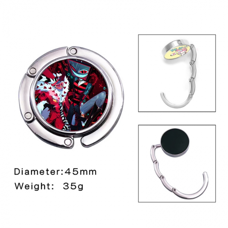 Hazbin Hotel Anime folding bag hanger table edge bag hook 45mm