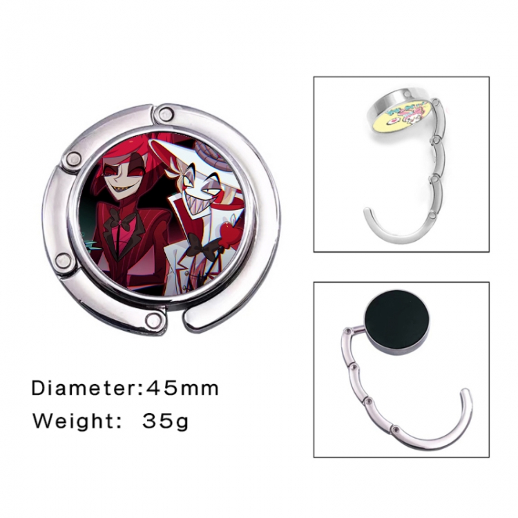 Hazbin Hotel Anime folding bag hanger table edge bag hook 45mm