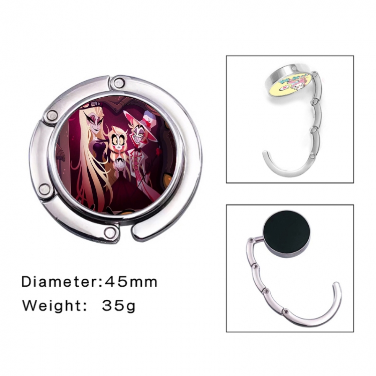 Hazbin Hotel Anime folding bag hanger table edge bag hook 45mm