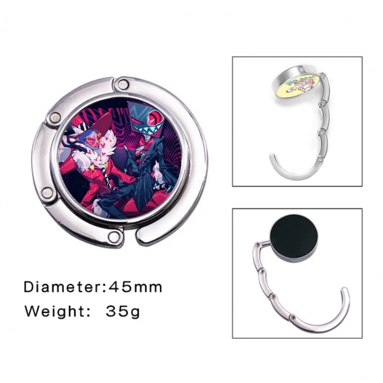 Hazbin Hotel Anime folding bag hanger table edge bag hook 45mm