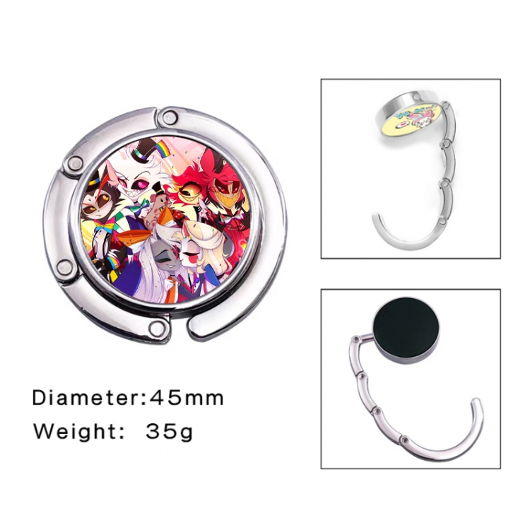 Hazbin Hotel Anime folding bag hanger table edge bag hook 45mm