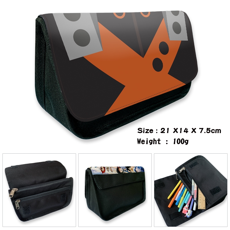 My Hero Academia Anime Velcro canvas zipper pencil case Pencil Bag 21×14×7.5cm