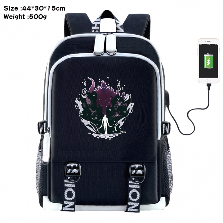 Solo Leveling:Arise Anime Double Zipper Data Backpack 44X30X15CM