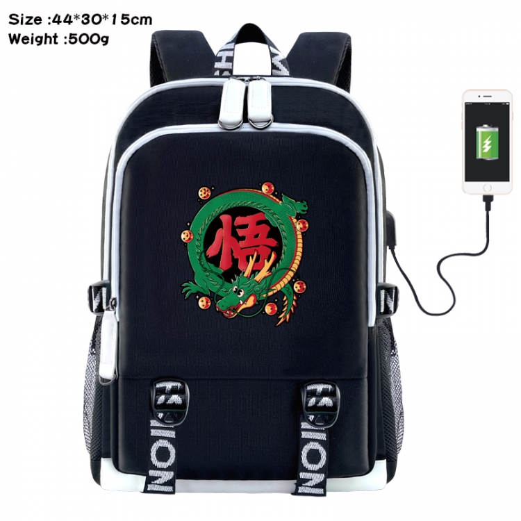 DRAGON BALL Anime Double Zipper Data Backpack 44X30X15CM