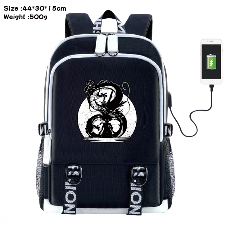 DRAGON BALL Anime Double Zipper Data Backpack 44X30X15CM