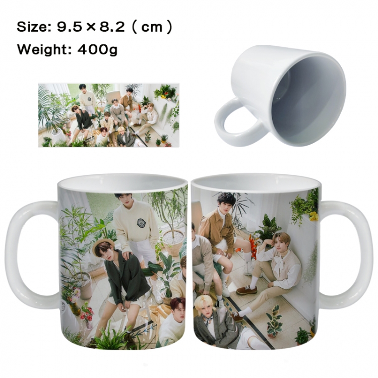 straykids Anime peripheral ceramic cup tea cup drinking cup 9.5X8.2cm