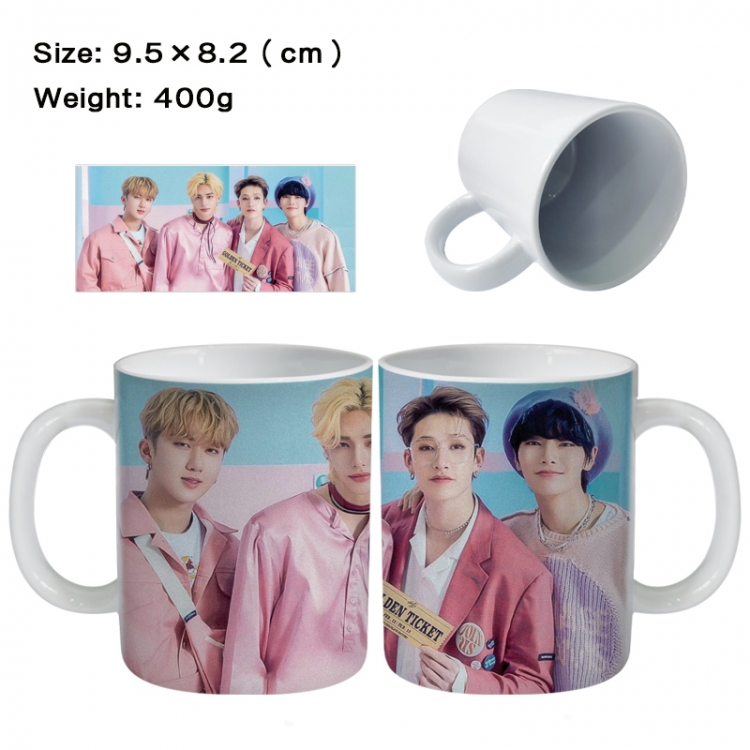 straykids Anime peripheral ceramic cup tea cup drinking cup 9.5X8.2cm