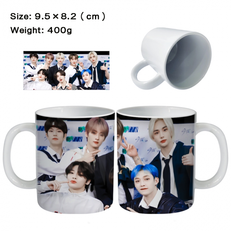 straykids Anime peripheral ceramic cup tea cup drinking cup 9.5X8.2cm