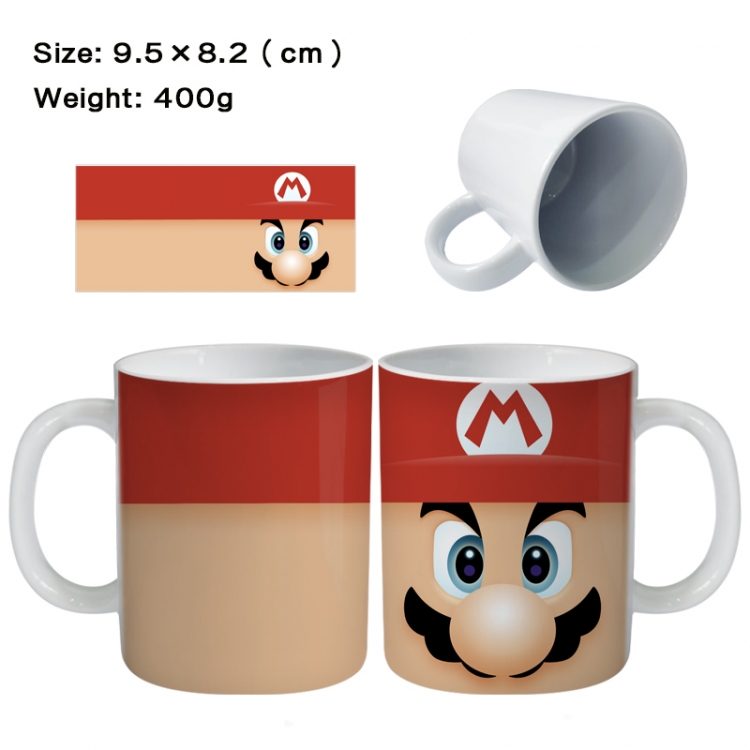 Super Mario Anime peripheral ceramic cup tea cup drinking cup 9.5X8.2cm
