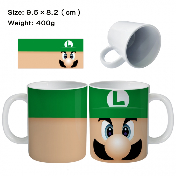 Super Mario Anime peripheral ceramic cup tea cup drinking cup 9.5X8.2cm