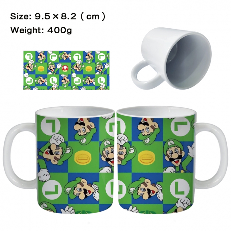 Super Mario Anime peripheral ceramic cup tea cup drinking cup 9.5X8.2cm