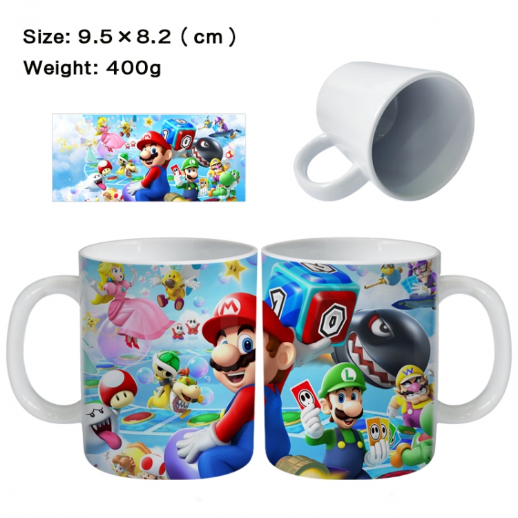 Super Mario Anime peripheral ceramic cup tea cup drinking cup 9.5X8.2cm