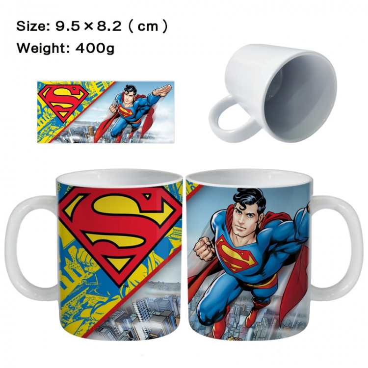 Superman Anime peripheral ceramic cup tea cup drinking cup 9.5X8.2cm