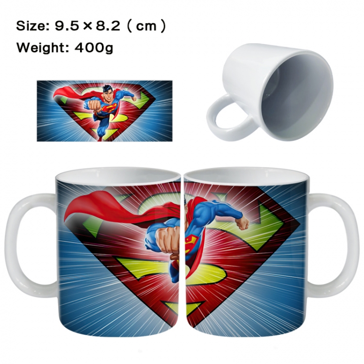 Superman Anime peripheral ceramic cup tea cup drinking cup 9.5X8.2cm