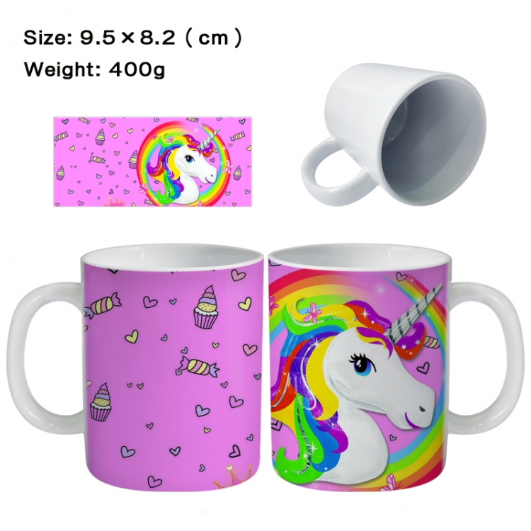 Unicorn Anime peripheral ceramic cup tea cup drinking cup 9.5X8.2cm