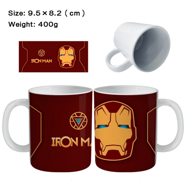 Iron Man Anime peripheral ceramic cup tea cup drinking cup 9.5X8.2cm