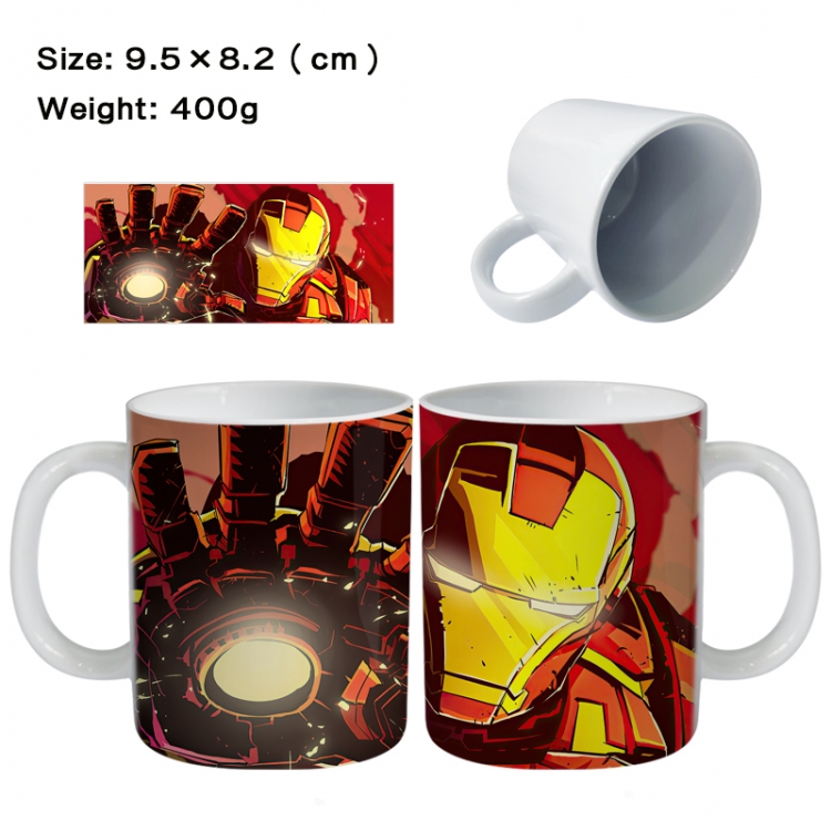 Iron Man Anime peripheral ceramic cup tea cup drinking cup 9.5X8.2cm