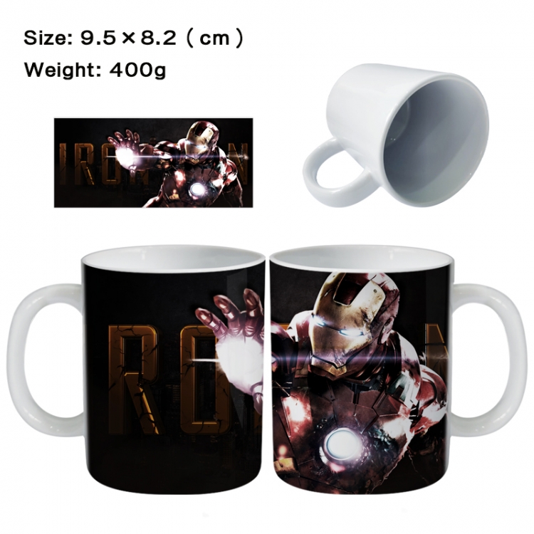 Iron Man Anime peripheral ceramic cup tea cup drinking cup 9.5X8.2cm