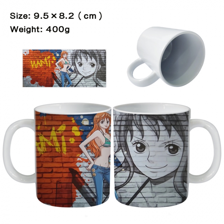 One Piece Anime peripheral ceramic cup tea cup drinking cup 9.5X8.2cm