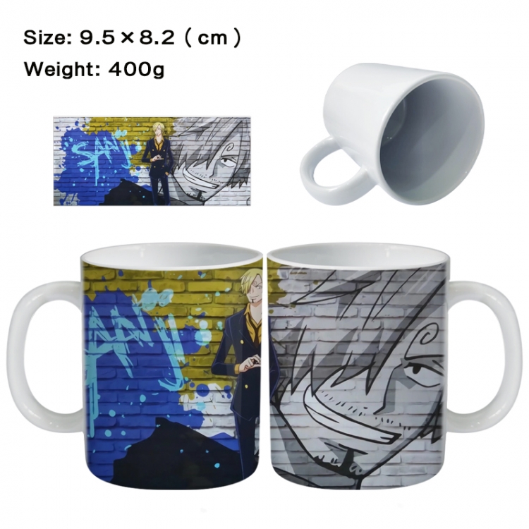 One Piece Anime peripheral ceramic cup tea cup drinking cup 9.5X8.2cm