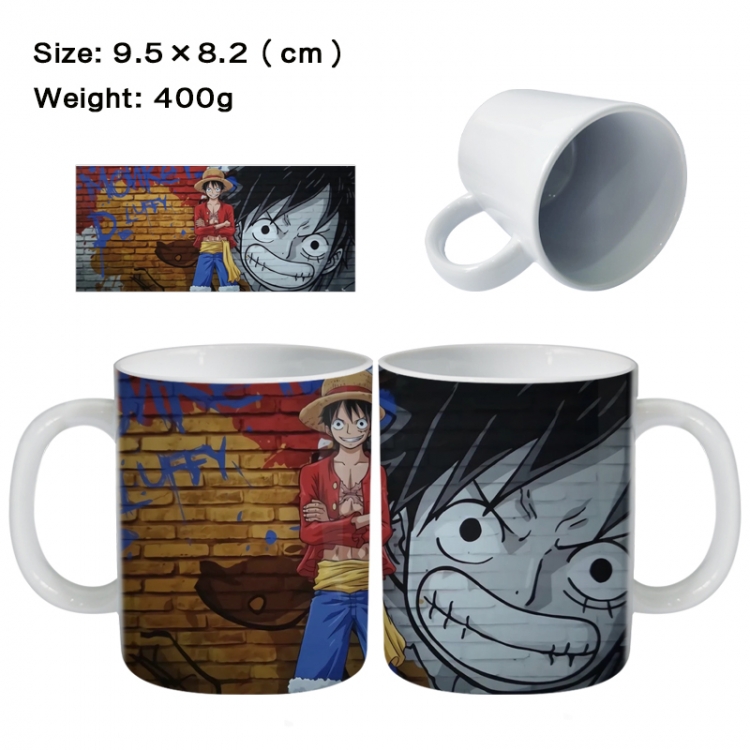 One Piece Anime peripheral ceramic cup tea cup drinking cup 9.5X8.2cm