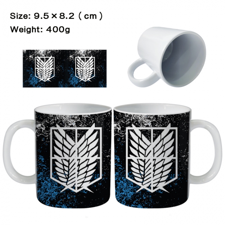 Shingeki no Kyojin Anime peripheral ceramic cup tea cup drinking cup 9.5X8.2cm