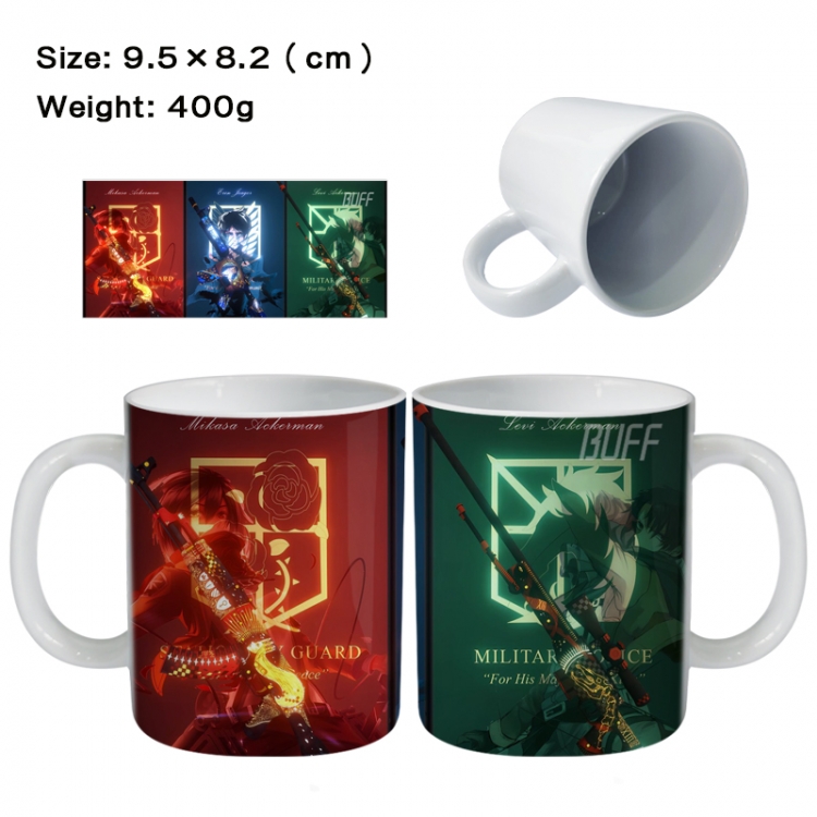 Shingeki no Kyojin Anime peripheral ceramic cup tea cup drinking cup 9.5X8.2cm