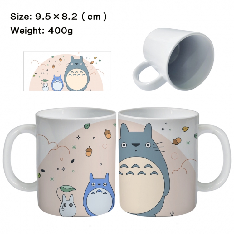 TOTORO Anime peripheral ceramic cup tea cup drinking cup 9.5X8.2cm