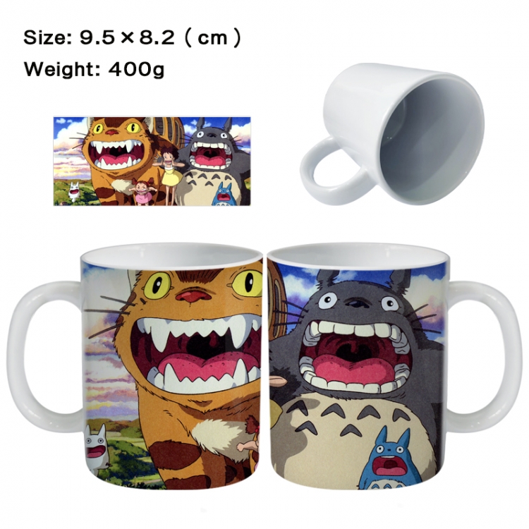 TOTORO Anime peripheral ceramic cup tea cup drinking cup 9.5X8.2cm