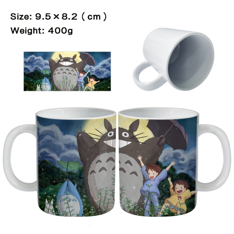 TOTORO Anime peripheral ceramic cup tea cup drinking cup 9.5X8.2cm